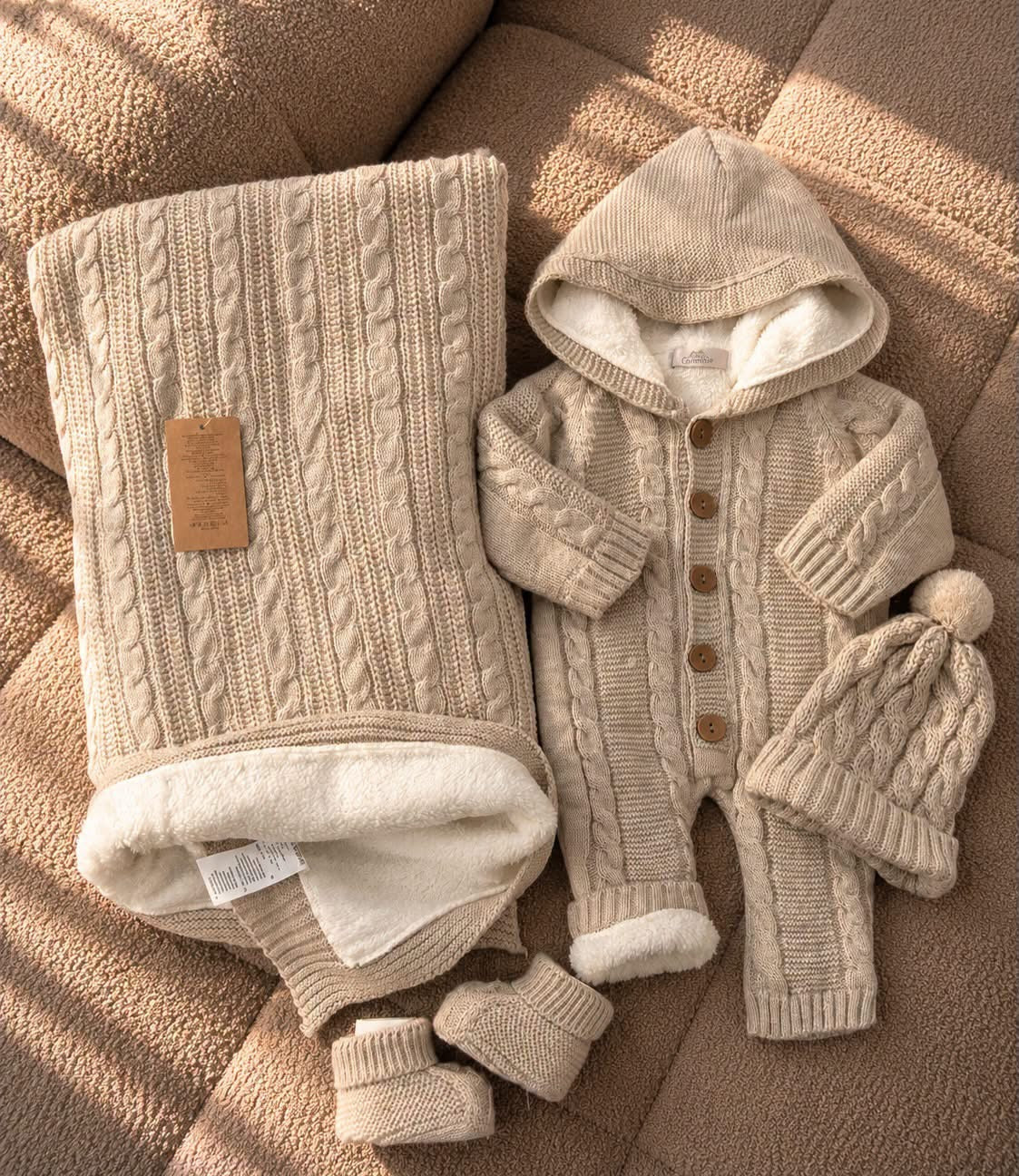 Ensemble d'Hiver Premium pour Bébé (4 Pièces)