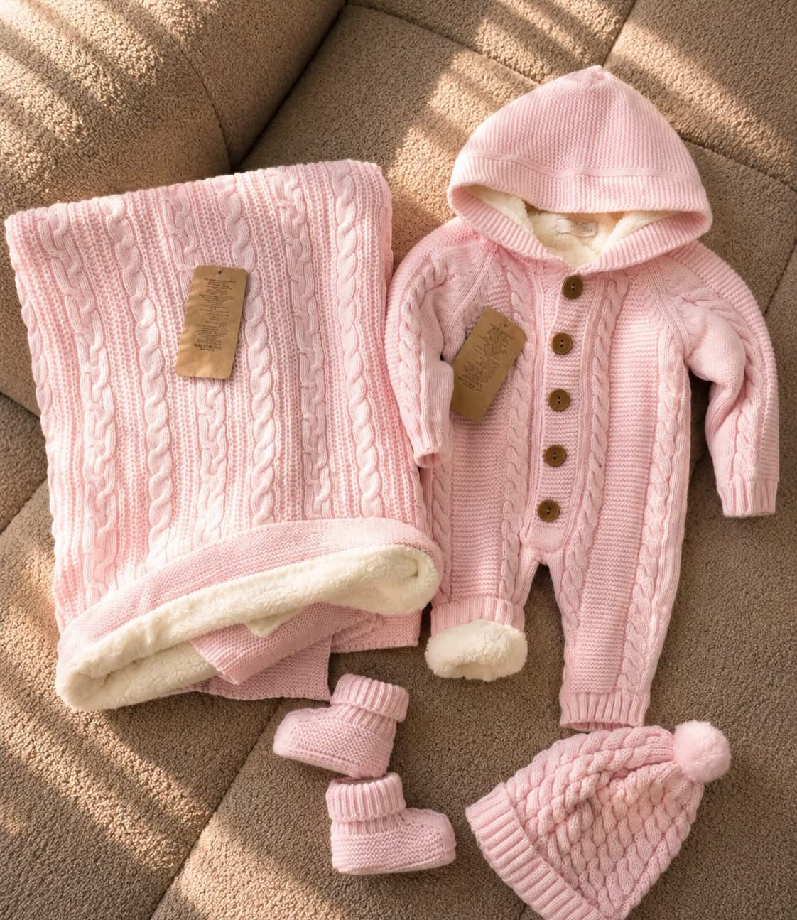 Ensemble d'Hiver Premium pour Bébé (4 Pièces)