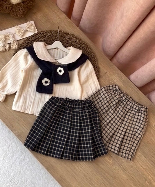 🌸 Ensemble fille 3 pièces en mousseline