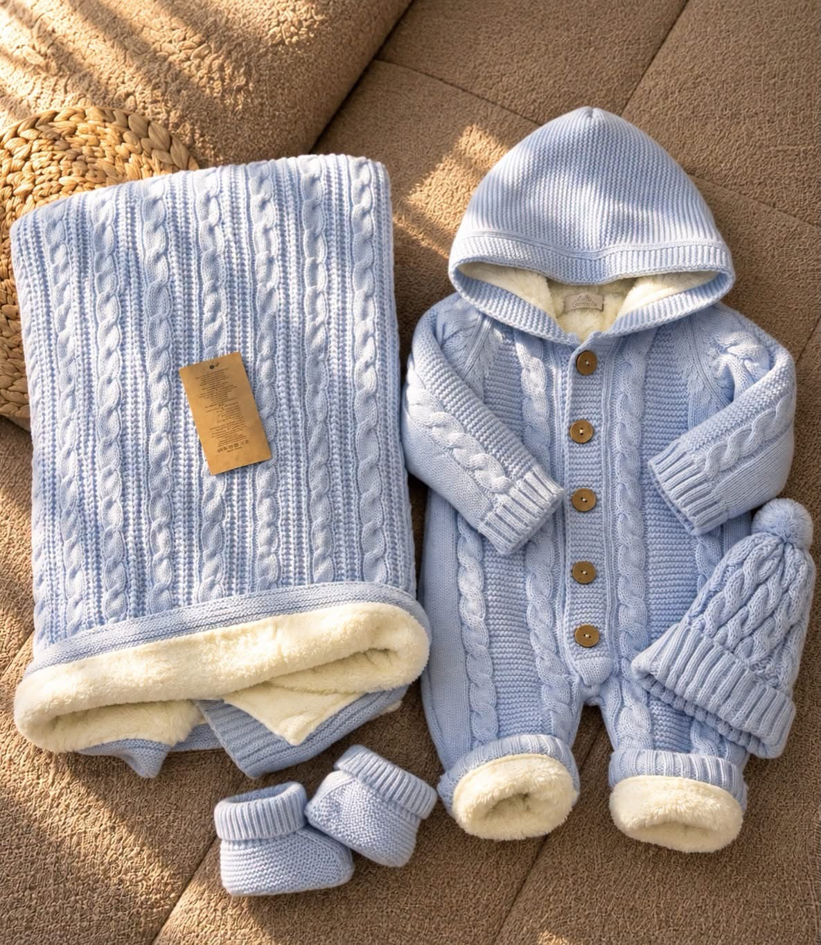 Ensemble d'Hiver Premium pour Bébé (4 Pièces)