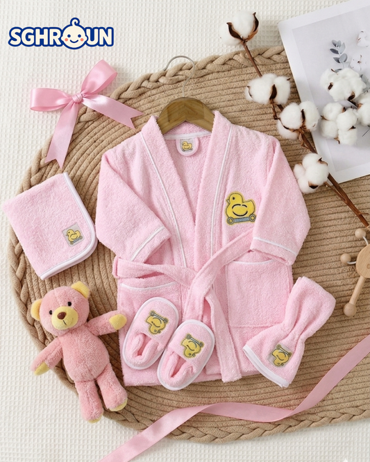 Coffret de Bain 4 Pièces 🛁 - طقم استحمام المواليد الجدد الفاخر (4 قطع).